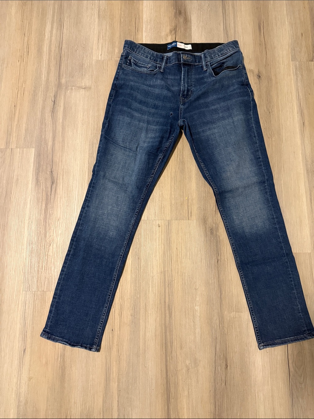 Old Navy Dark Indigo Slim Straight Jeans